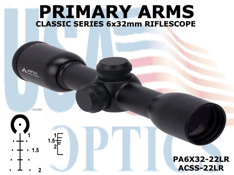 Primary Arms Classic Series 6x32mm Rifle Scope - ACSS-22LR - Image 2