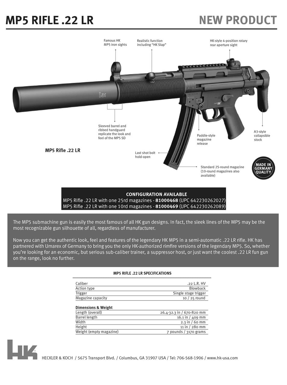 MP5 RIFLE 22LR - Image 2